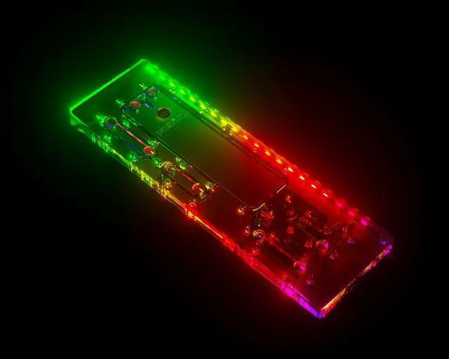 Alt view image 2 of 7 - Bykski Distro Plate  (RGV-NZXT-H9 FLOW-P-K) For NZXT H9 FLOW - PMMA w/ 5v Addressable RGB(RBW)