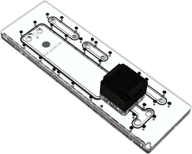 Main image of Bykski Distro Plate  (RGV-NZXT-H9 FLOW-P-K) For NZXT H9 FLOW - PMMA w/ 5v Addressable RGB(RBW)