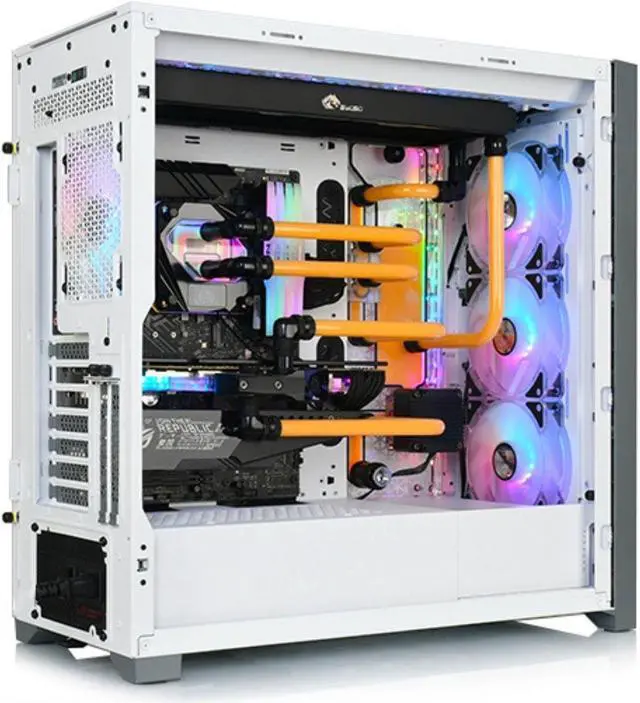 Alt view image 3 of 7 - Bykski Distro Plate For CORSAIR 5000D - PMMA w/ 5v Addressable RGB(RBW) (RGV-COS-5000D-P-K)