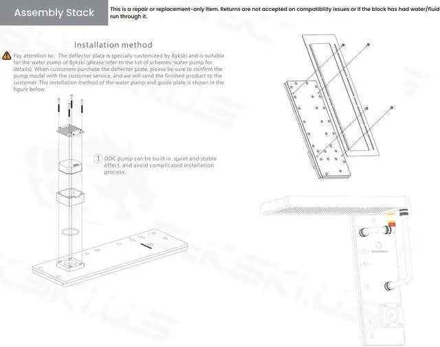 Alt view image 6 of 7 - Bykski Distro Plate For CORSAIR 5000D - PMMA w/ 5v Addressable RGB(RBW) (RGV-COS-5000D-P-K)