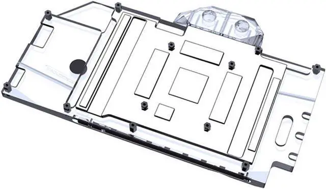 Alt view image 2 of 7 - Bykski Full Coverage GPU Water Block and Backplate For ASUS RTX 3080 / 3090 STRIX (N-AS3090STRIX-X-V4)
