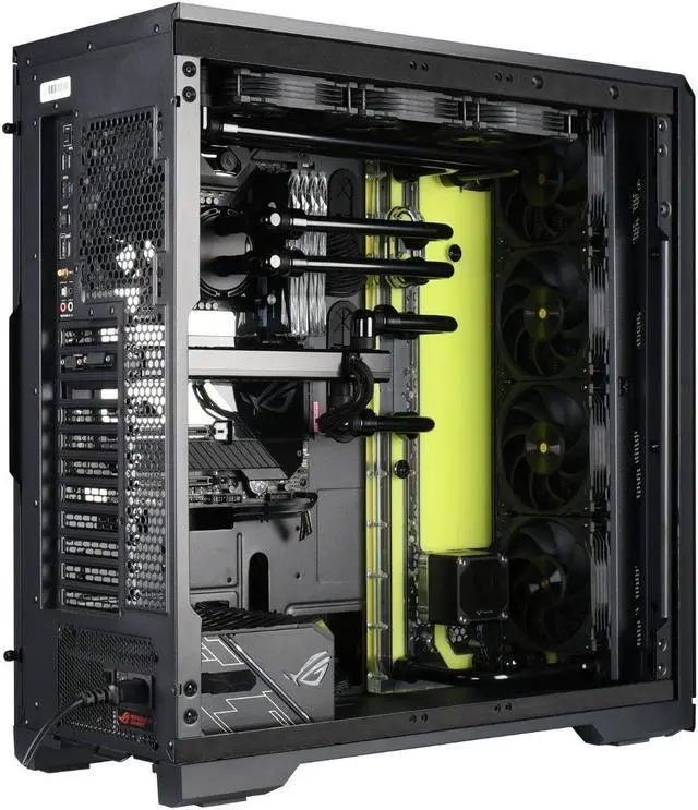 Alt view image 3 of 7 - Bykski Distro Plate For PHANTEKS-620PC PMMA w/ 5v Addressable RGB(RBW) (RGV-PHA-620PC-P-KG)