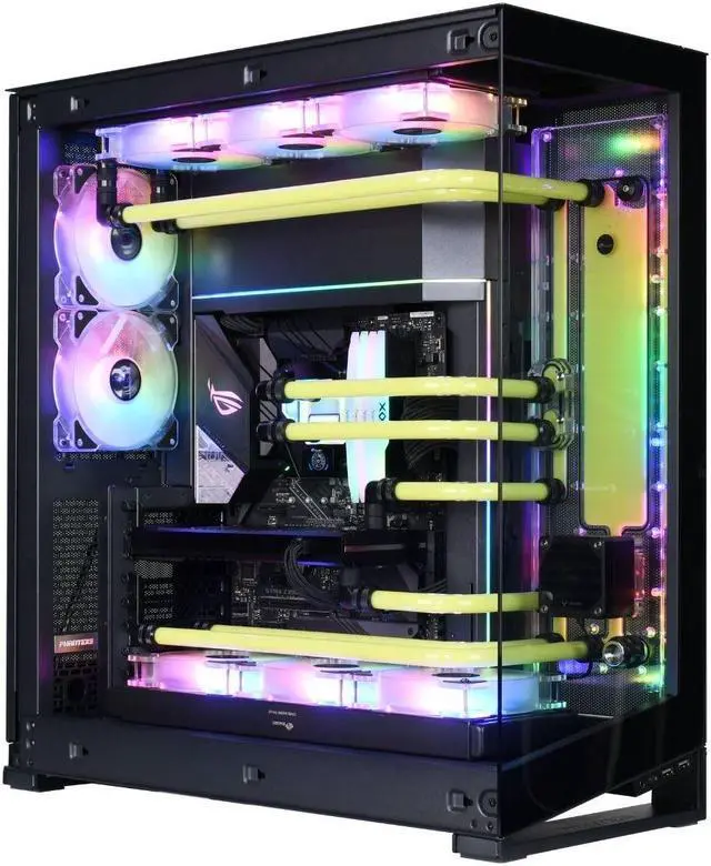 Alt view image 3 of 7 - Bykski Distro Plate For PHANTEKS NV7 - PMMA w/ 5v Addressable RGB(RBW) (RGV-PHA-NV7-P-KG)