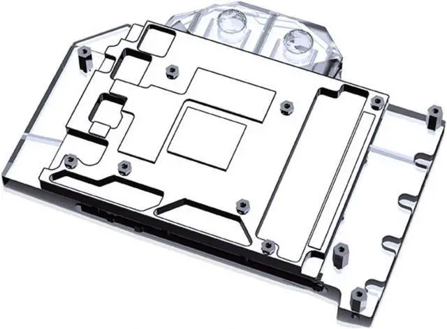Alt view image 2 of 7 - Bykski Full Coverage GPU Water Block and Backplate For GIGABYTE GeForce RTX 4060 TI GAMING OC 8G/16G (N-GV4060TIGMOC-X)