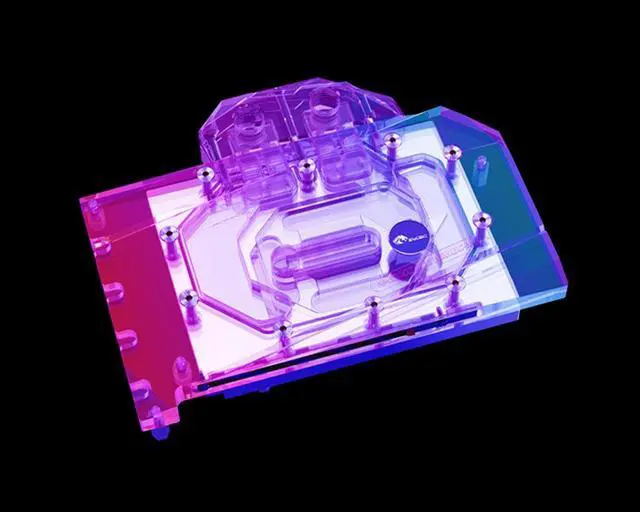 Alt view image 4 of 7 - Bykski Full Coverage GPU Water Block and Backplate For GIGABYTE GeForce RTX 4060 TI GAMING OC 8G/16G (N-GV4060TIGMOC-X)