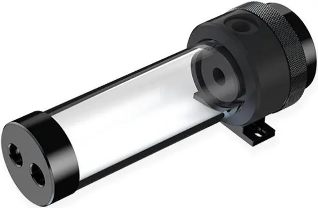 Alt view image 2 of 4 - Bykski Silent PARX Pump (330L/H) / 100mm PMMA Reservoir Combo, Armored / POM - Black - (CP-PARX-X-CT50-100-BK)