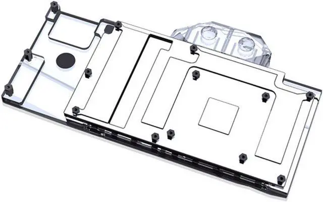 Alt view image 2 of 7 - Bykski Full Coverage GPU Water Block Reference Edition - Clear (N-TITAN-PAS-X)