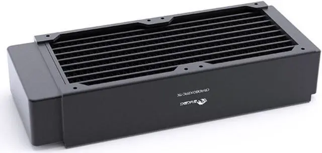 Alt view image 2 of 5 - Bykski 80mm x 45mm RC Series Radiator, 80mm x 2, Dual Fan (CR-RD80X2RC-TK)