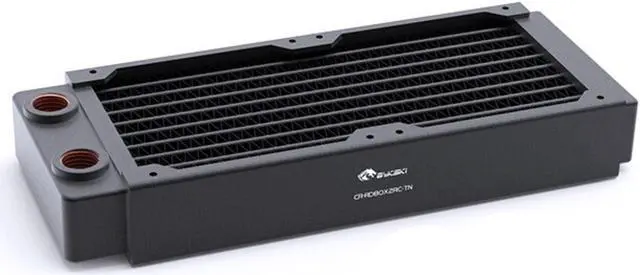 Main image of Bykski 80mm x 30mm RC Series Radiator, 80mm x 2, Dual Fan (CR-RD80X2RC-TN)