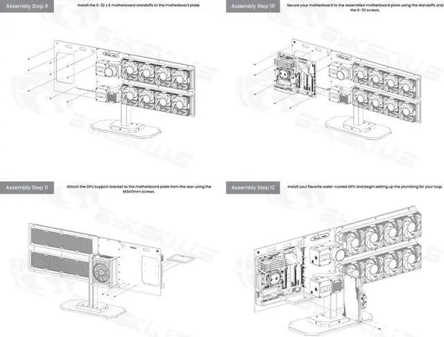 Alt view image 7 of 7 - Bykski B-WCTP-X Elevated Performance Water Cooling Showcase Station - Support for Dual 480mm Radiators, and Equipped with Dual Advanced Pump System
