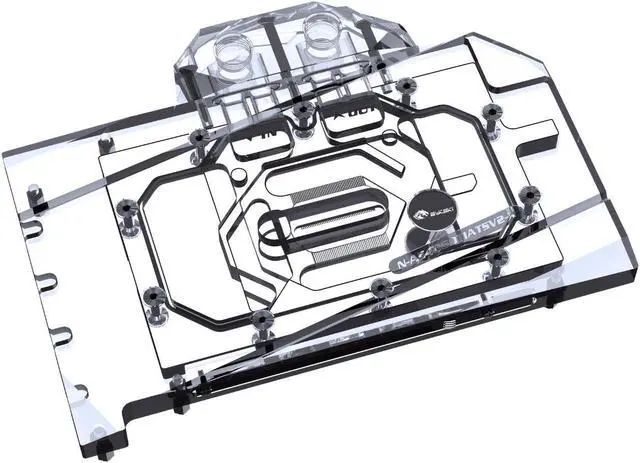 Main image of Bykski Full Coverage GPU Water Block and Backplate For ASUS ATS Gaming GeForce RTX 4060 TI OC (N-AS4060TIATSV2-X)