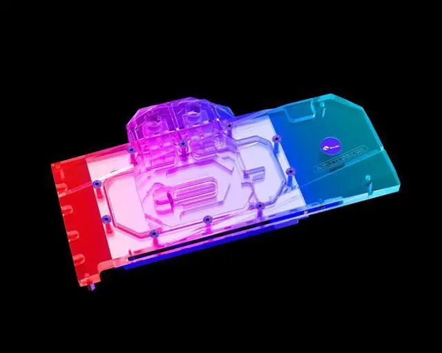 Alt view image 3 of 7 - Bykski Full Coverage GPU Water Block and Backplate For GIGABYTE GeForce RTX 4080 SUPER Gaming OC 16G (N-GV4080SGMOC-X)