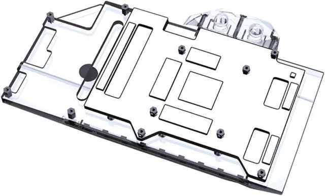 Alt view image 2 of 7 - Bykski Full Coverage GPU Water Block and Backplate For ASUS ROG STRIX RTX 3070/306Ti 8G Gaming (N-AS3070STRIX-X-V2)