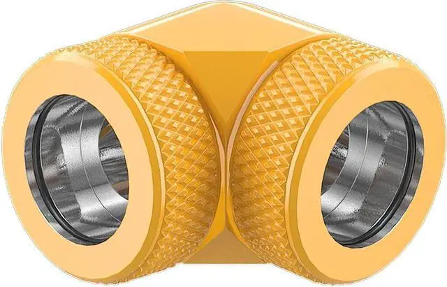 Main image of PrimoChill InterConnect SX Premium 90 Degree Elbow Adapter Fitting for 14MM Rigid Tubing (FA-9014)