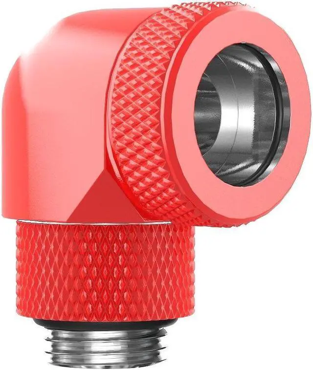 Main image of PrimoChill InterConnect SX Premium G1/4 to 90 Degree Adapter Fitting for 14MM Rigid Tubing (FA-G9014)