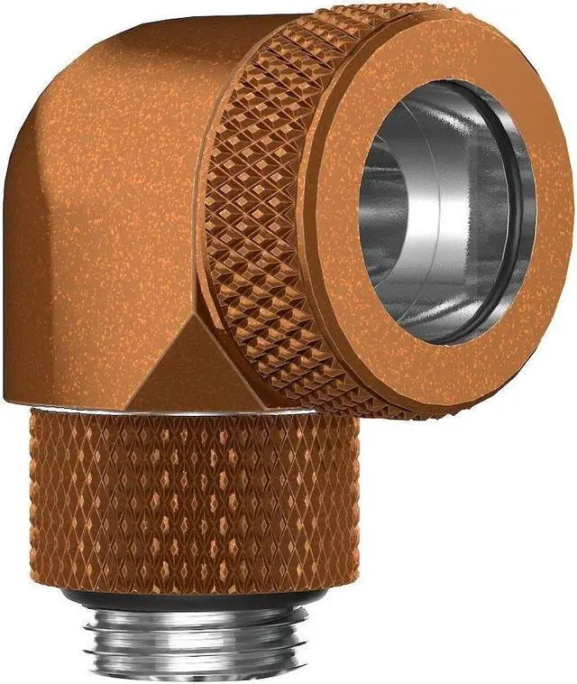 Main image of PrimoChill InterConnect SX Premium G1/4 to 90 Degree Adapter Fitting for 14MM Rigid Tubing (FA-G9014)