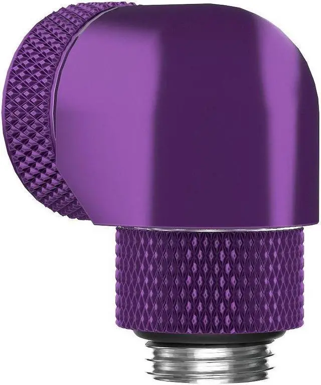 Alt view image 2 of 3 - PrimoChill InterConnect SX Premium G1/4 to 90 Degree Adapter Fitting for 14MM Rigid Tubing (FA-G9014)