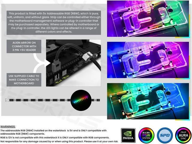 Alt view image 6 of 7 - Bykski Full Coverage GPU Water Block and Backplate For GALAX GeForce RTX 4070 Ti Overseas Edition (N-GY4070TI-X)