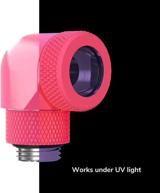 Alt view image 2 of 4 - PrimoChill InterConnect SX Premium G1/4 to 90 Degree Adapter Fitting For 16MM Rigid Tubing (FA-G9016)