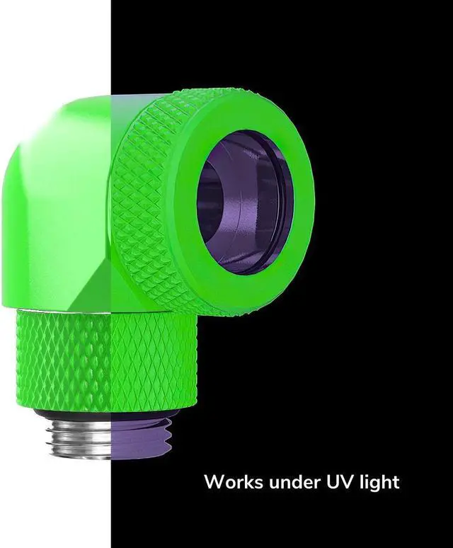 Alt view image 2 of 4 - PrimoChill InterConnect SX Premium G1/4 to 90 Degree Adapter Fitting For 16MM Rigid Tubing (FA-G9016)