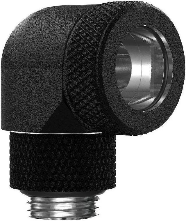 Main image of PrimoChill InterConnect SX Premium G1/4 to 90 Degree Adapter Fitting For 16MM Rigid Tubing (FA-G9016)