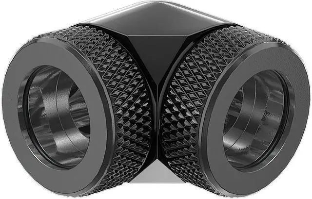 Main image of PrimoChill InterConnect SX Premium 90 Degree Elbow Adapter Fitting For 16MM Rigid Tubing (FA-9016)