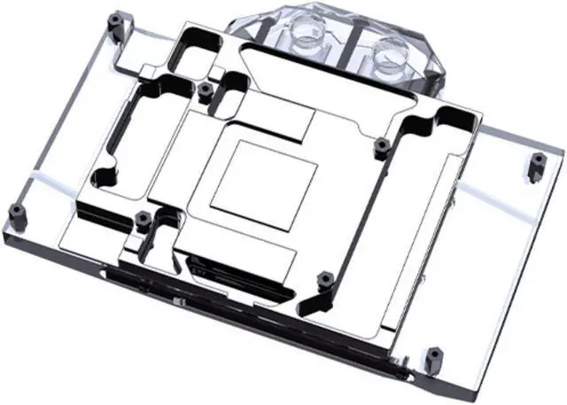 Alt view image 2 of 7 - Bykski Full Coverage GPU Water Block and Backplate For GIGABYTE AORUS GeForce RTX 3060/3060Ti/3070 MASTER 8G (N-GV3070AORUS-X-V2)