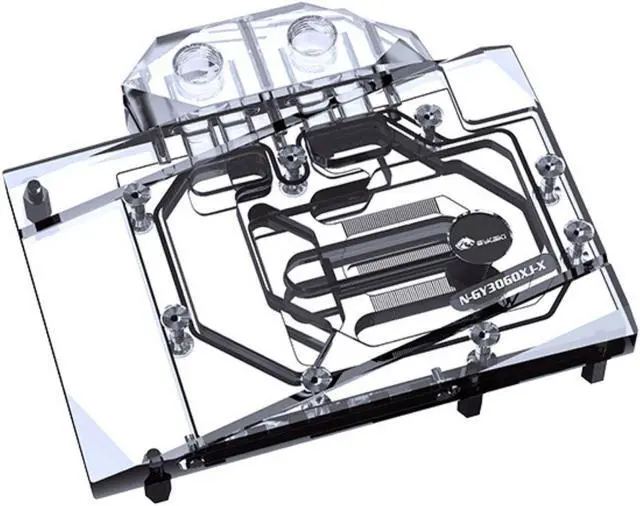 Main image of Bykski Full Coverage GPU Water Block and Backplate For GeForce RTX 3060/3060Ti (SELECT MODELS ONLY) (N-GY3060XJ-X)