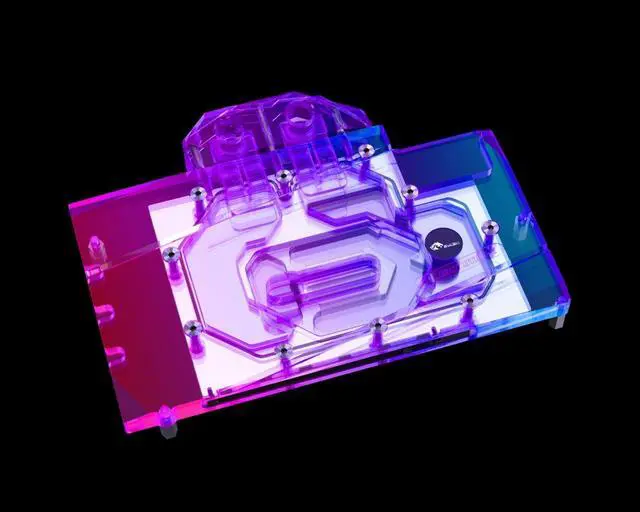 Alt view image 3 of 7 - Bykski Full Coverage GPU Water Block and Backplate For LEADTEK WinFast RTX 3070 Ti LIFE ES 8G (N-LE3070TILE-X)