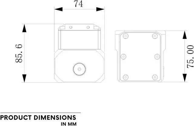 Alt view image 5 of 5 - Bykski Versatile 12V+PWM DDC POM Advanced Pump for Custom Water Cooling Loops (CP-SR-PMD3-X)