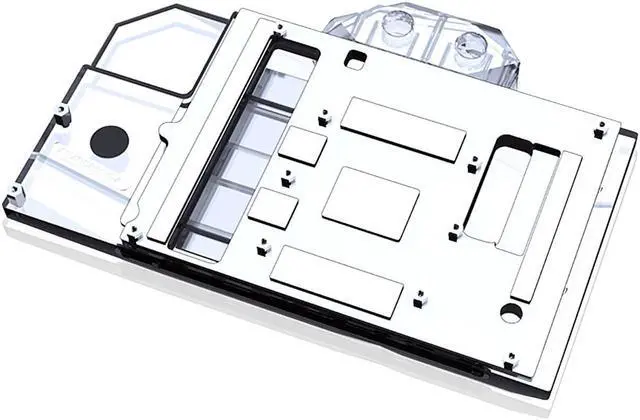 Alt view image 2 of 7 - Bykski Full Coverage GPU Water Block and Backplate for PowerColor RX 6800 XT Red Dragon (A-PC6800XT-X)