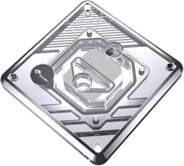 Main image of Bykski CPU-XPR-MK-I-V5 High-Efficiency CPU Water Cooling Block - Featuring High Flow Optimized 0.2mm Fins - Full PMMA Mounting w/ 5v Addressable RGB - for Intel LGA 1200/1700 - 115x - 2011/2066
