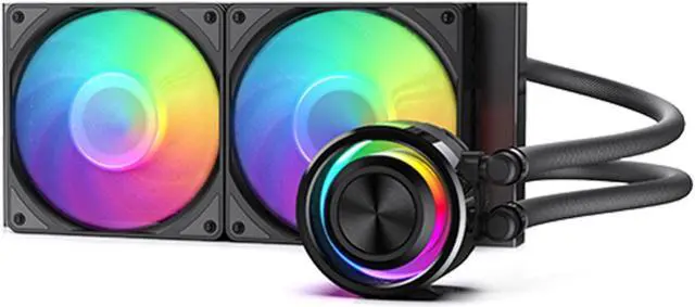 Main image of Bykski AIO Integrated Liquid CPU Cooler for Intel LGA1700/1800/115X and AMD Ryzen 9/7/5/3 AM5/AM4 featuring A-RGB Lighting - 240mm (B-FRB240)