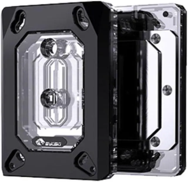 Alt view image 2 of 4 - Bykski CPU-RAY-MC-M High-Efficiency CPU Water Cooling Block - Featuring High Flow Optimized 0.2mm Fins - Clean Design - for AMD AM5/AM4 - SWRX8 - STRX4 - TR4 - SP3