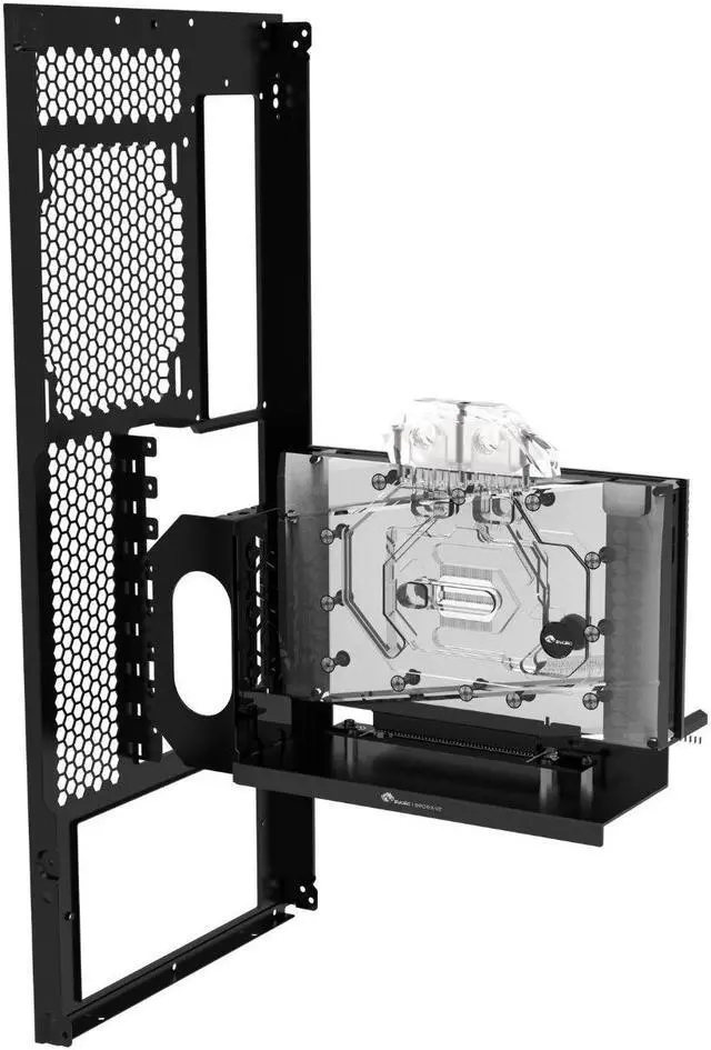 Alt view image 2 of 5 - Bykski Vertical Mount/Holder for GPU Showcasing with PCIe 4.0 PCI-E Extension cable (B-6HPCI-E-X-V2K)