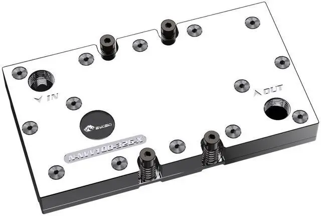 Main image of Bykski Full Coverage GPU Water Block for NVIDIA TESLA SXM2 V100 | 32.00mm Mount Spacing (N-NVV100-32G-X)