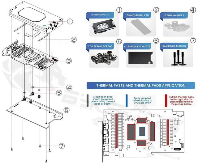 Alt view image 4 of 5 - Bykski Armored End Port GPU Waterblock with Backplate For COLORFUL iGame GeForce RTX 5080 Vulcan OC 16GB (N-IG5080VXOC-X)