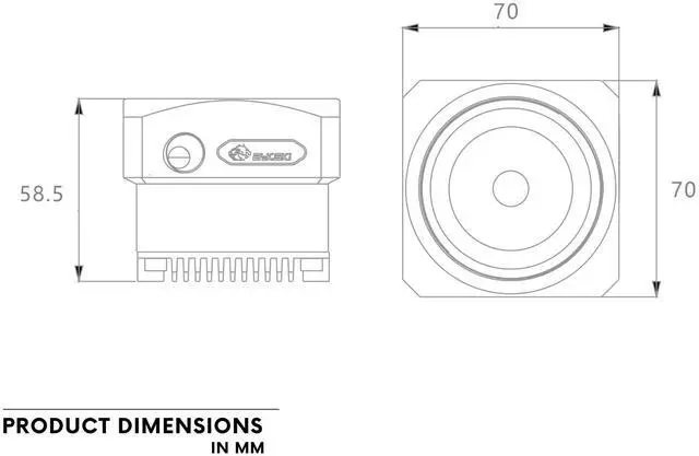 Alt view image 5 of 6 - Bykski High-Performance Laing DDC PWM Water Pump - 350L/H Flow Rate For Custom Watercooling Cooling Systems (CP-DDCITN-X)