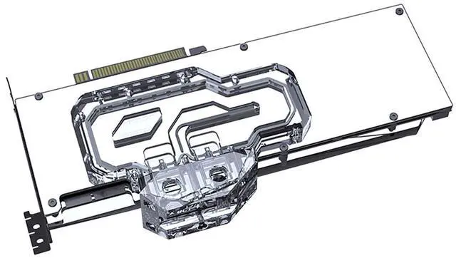 Alt view image 2 of 7 - Bykski Full Coverage GPU Water Block with Integrated Active Backplate for GALAXY RTX 3090 24GB Classic (N-GY3090CL-TC)