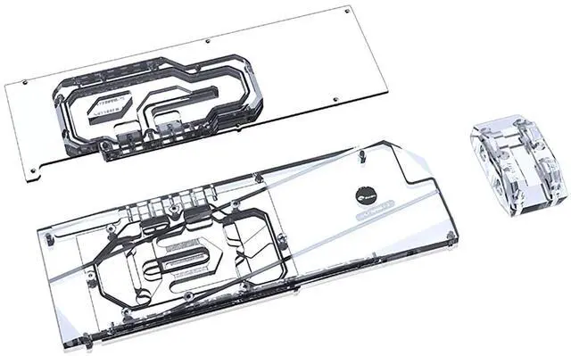 Alt view image 3 of 7 - Bykski Full Coverage GPU Water Block with Integrated Active Backplate for GALAXY RTX 3090 24GB Classic (N-GY3090CL-TC)