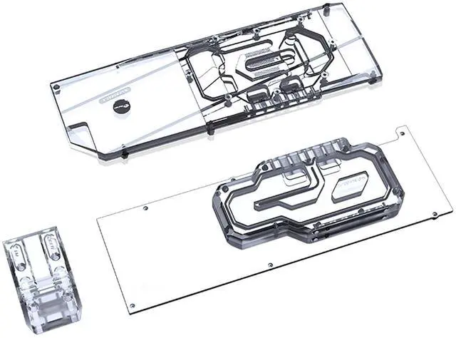 Alt view image 4 of 7 - Bykski Full Coverage GPU Water Block with Integrated Active Backplate for GALAXY RTX 3090 24GB Classic (N-GY3090CL-TC)