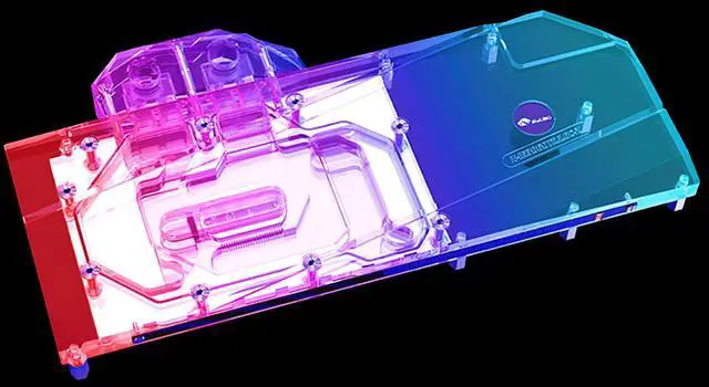 Alt view image 4 of 7 - Bykski Full Coverage GPU Water Block and Backplate for Colorful iGame RTX 3060/3060Ti  (N-IG3060TIULOC-X)