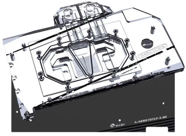 Main image of Bykski Full Coverage GPU Water Block and Backplate For ASUS TUF Gaming Radeon RX 9070 OC Edition 16GB GDDR6 (A-AS9070TUF-X)