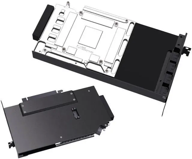 Alt view image 2 of 5 - Bykski Durable Metal/POM GPU Water Block and Backplate For NVIDIA GeForce RTX 5090 Founders Edition (N-RTX5090FE-SR) - Continuous Usage