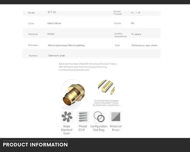 Alt view image 3 of 4 - Bykski Barbed Fitting for 1/4in. (8mm) ID Flexible Tubing (B-TJ2)