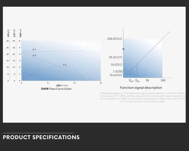 Alt view image 4 of 5 - Bykski CP-D5PB-V2 Liquid Cooling 12V PWM Speed Controlled Pump Motor - 720L/H Flow Rate For Custom Watercooling Systems (CP-D5PB-V2)