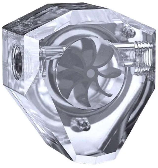 Main image of Bykski 2-Way Diamond Flow Indicator - Clear (B-FMPA-DM-X)