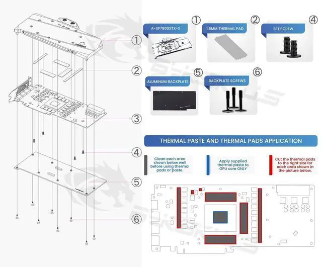 Alt view image 4 of 5 - Bykski Full Coverage GPU Water Block And Backplate For AMD Radeon RX 7900XTX Pro 24G (A-XF7900XTX-X)