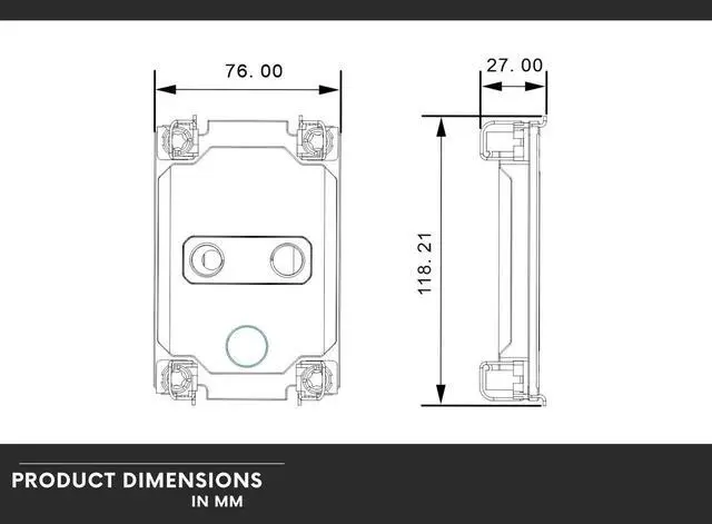 Alt view image 4 of 5 - Bykski CPU-4677-SR Durable All Metal CPU Water Block For LGA 4677 Intel Sapphire Rapids - Continuous Usage