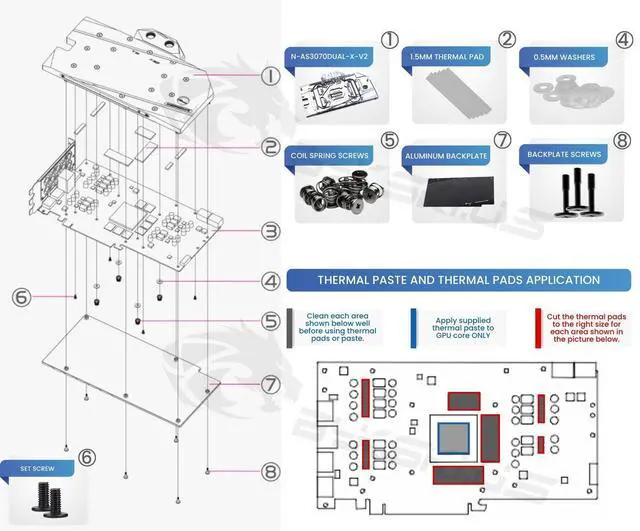 Alt view image 4 of 5 - Bykski Full Coverage GPU Water Block and Backplate for ASUS Dual RTX 3070 / 3060Ti (N-AS3070DUAL-X-V2)